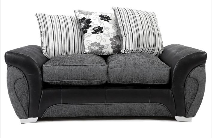 Matinee 3+2 Seater Sofa Set Black/Grey Carlton