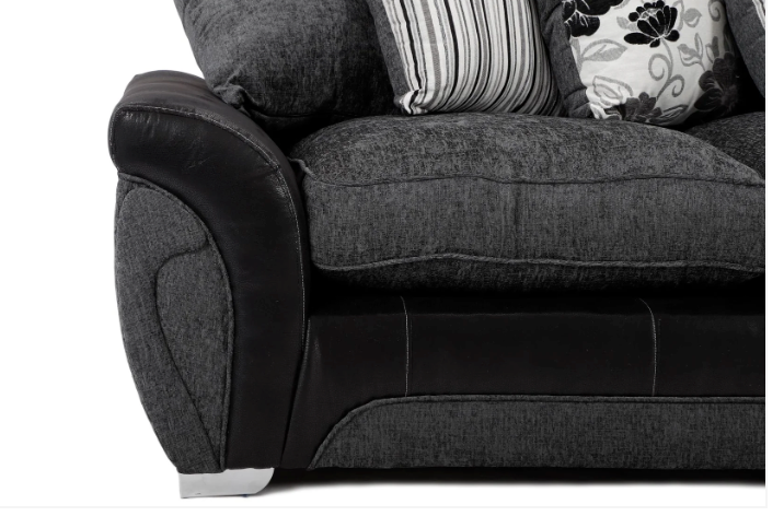 Matinee 3+2 Seater Sofa Set Black/Grey Carlton