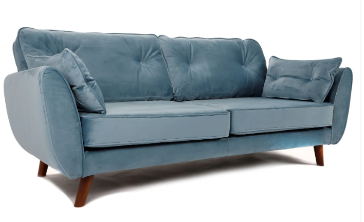 Zinc 3+2 Seater Sofa Set Plush Sky