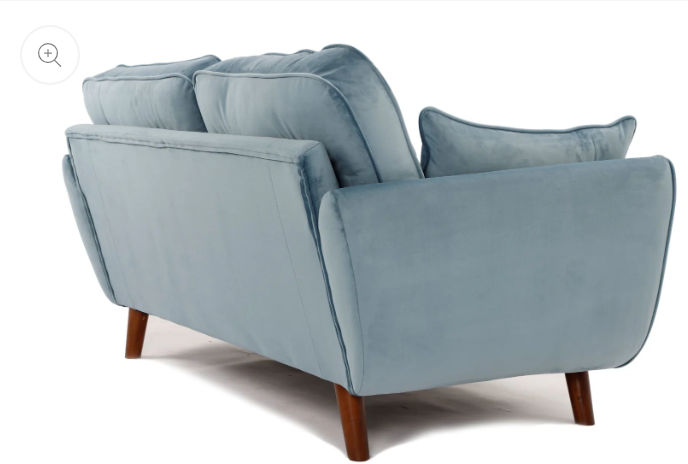 Zinc 3+2 Seater Sofa Set Plush Sky