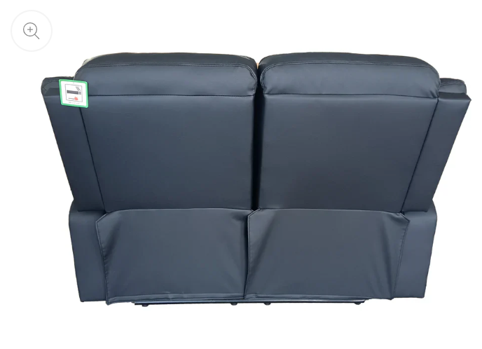 Roma 3+2 Seater Manual Recliner Anti Scratch Leather Black