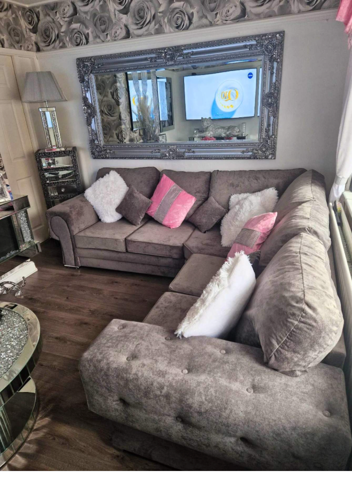 Verona Full Back Corner 2C2 Sofa Grey