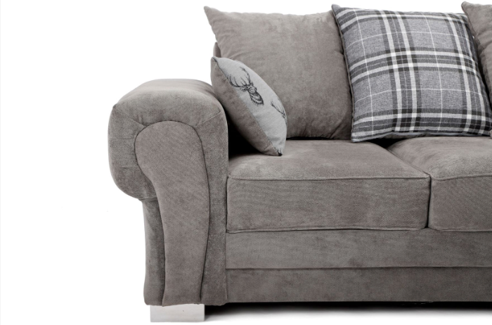 Verona Scatter Back Corner 2C2 Sofa Grey