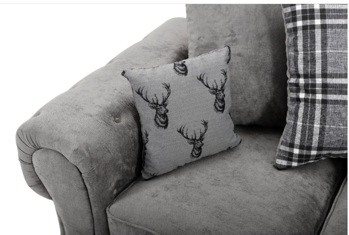 Verona Scatter Back Corner 2C2 Sofa Grey