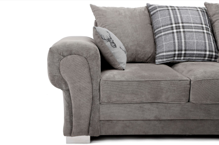 Verona Scatter Back Corner 2C2 Sofa Grey