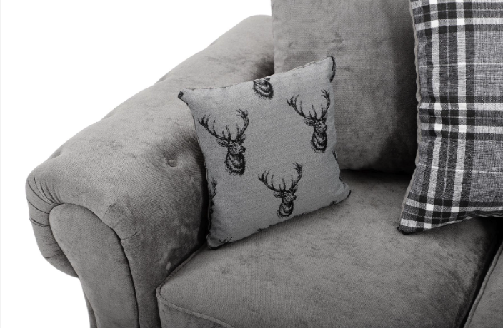 Verona Scatter Back Corner 2C2 Sofa Grey