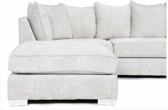 Bishop U-Shape Sofa Alaska Silver Scatterback