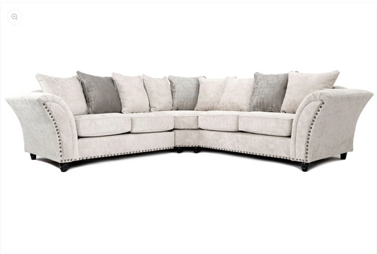 Cambridge Scatter Back Large Corner 2C2 Sofa Alaska Silver