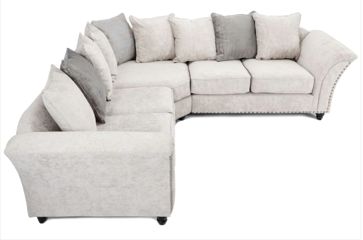 Cambridge Scatter Back Large Corner 2C2 Sofa Alaska Silver