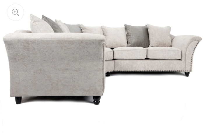 Cambridge Scatter Back Large Corner 2C2 Sofa Alaska Silver