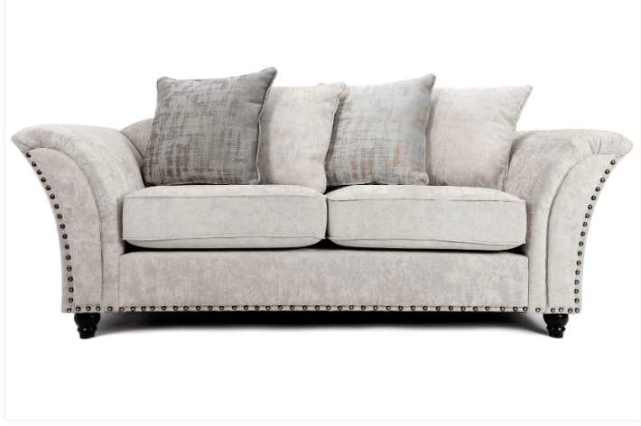 Cambridge Scatter Back 3 + 2 Seater Sofa Set Alaska Silver