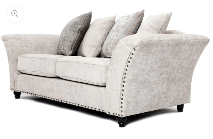 Cambridge Scatter Back 3 + 2 Seater Sofa Set Alaska Silver