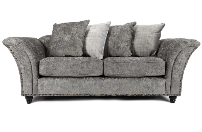 Cambridge Scatter Back 3 + 2 Seater Sofa Set Alaska Platinum