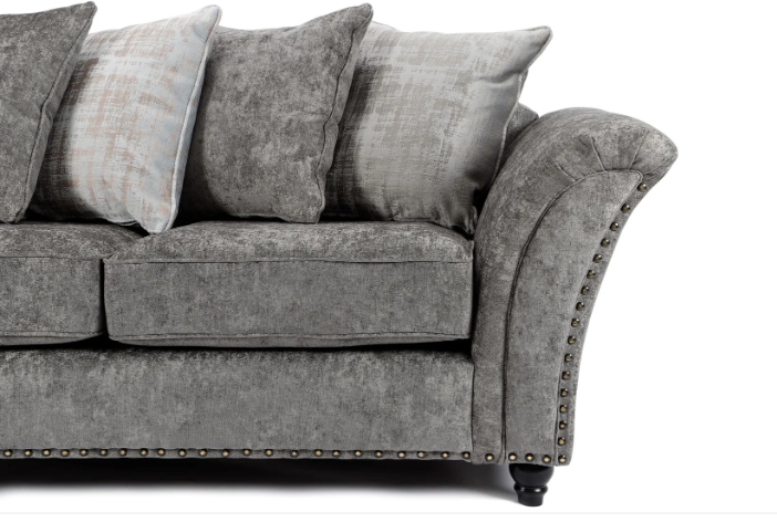 Cambridge Scatter Back 3 + 2 Seater Sofa Set Alaska Platinum