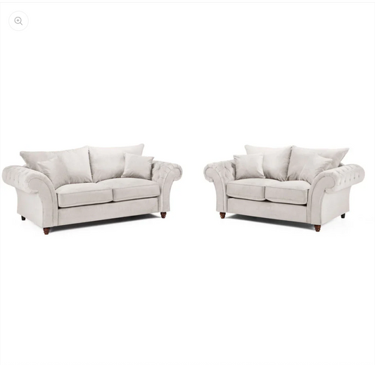 Windsor Full Back 3 + 2 Seater Sofa Stone