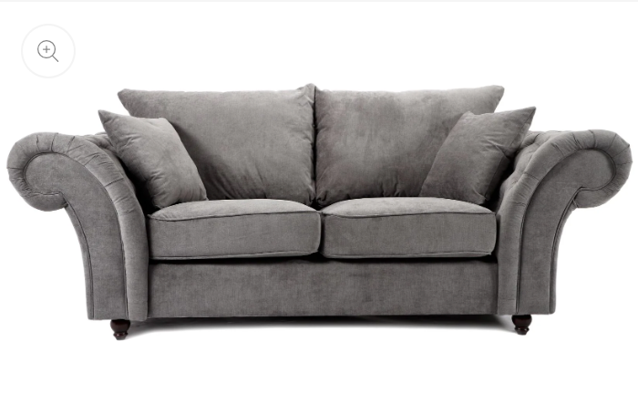 Windsor Full Back 3 + 2 Seater Sofa Grey