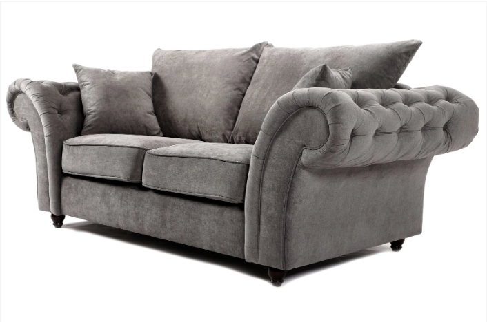 Windsor Full Back 3 + 2 Seater Sofa Grey