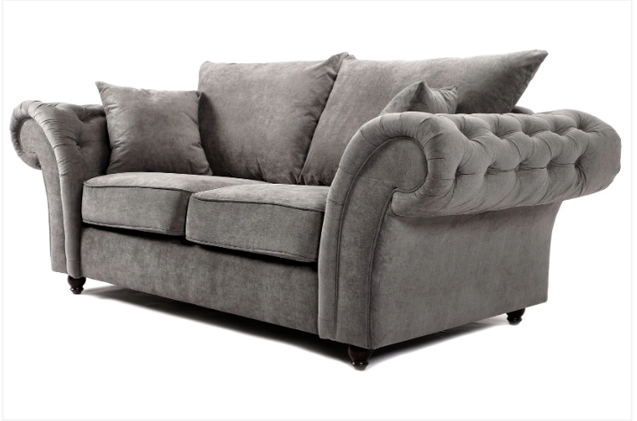 Sofa Bliss  Windsor Full Back 2 Seater Sofa Grey