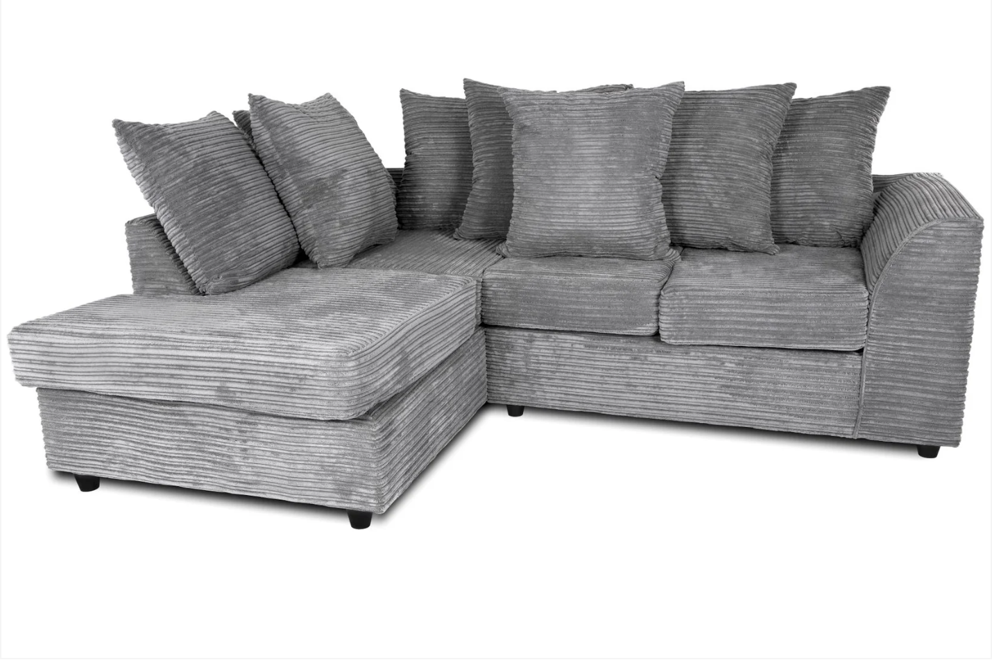 Byron LH Corner Sofa Grey Cord