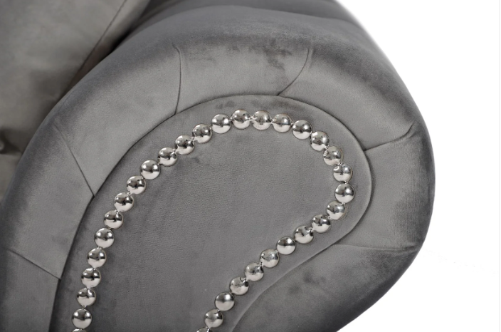 Oakland 1C2 Corner Sofa in Plush Grey