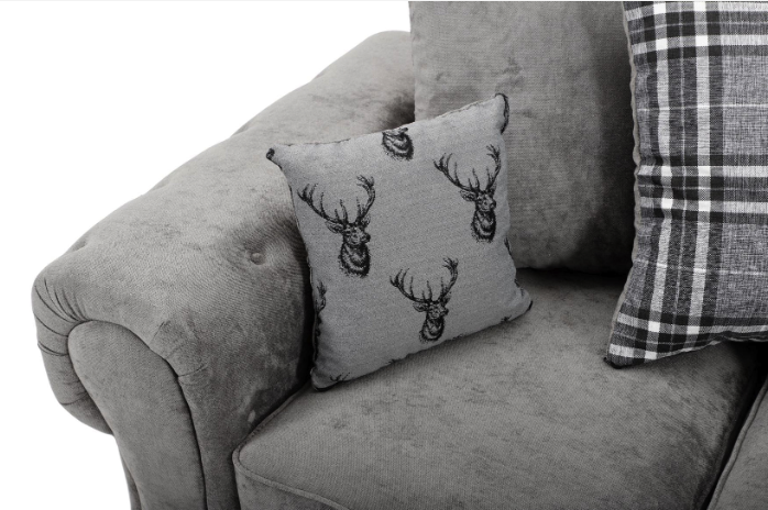 Verona Scatter Back Left Hand Corner 1C2 Sofa Grey