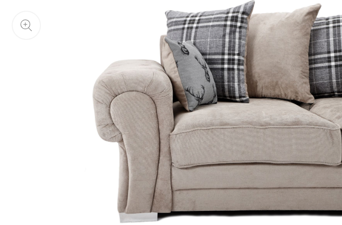 Verona Scatter Back Right Hand Corner 2C1 Sofa Mink