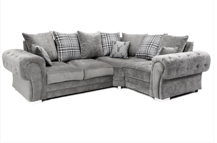 Verona Scatter Back Right Hand Corner 2C1 Sofa Bed Grey