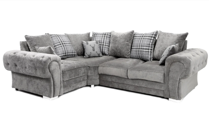 Verona Scatter Back Left Hand Corner 1C2 Sofa Bed Grey