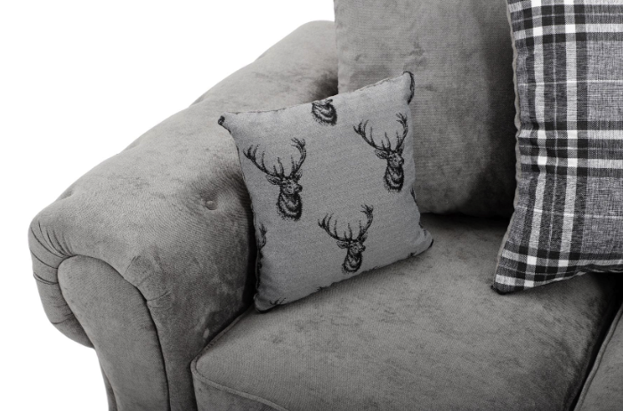 Verona Scatter Back Left Hand Corner 1C2 Sofa Bed Grey