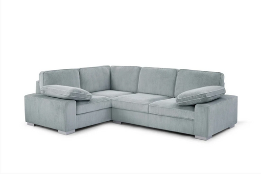 Ascot Left Hand Corner Sofa - Jumbo Cord Grey & Mink