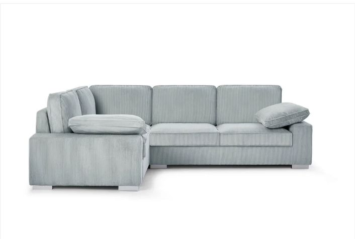 Ascot Left Hand Corner Sofa - Jumbo Cord Grey & Mink
