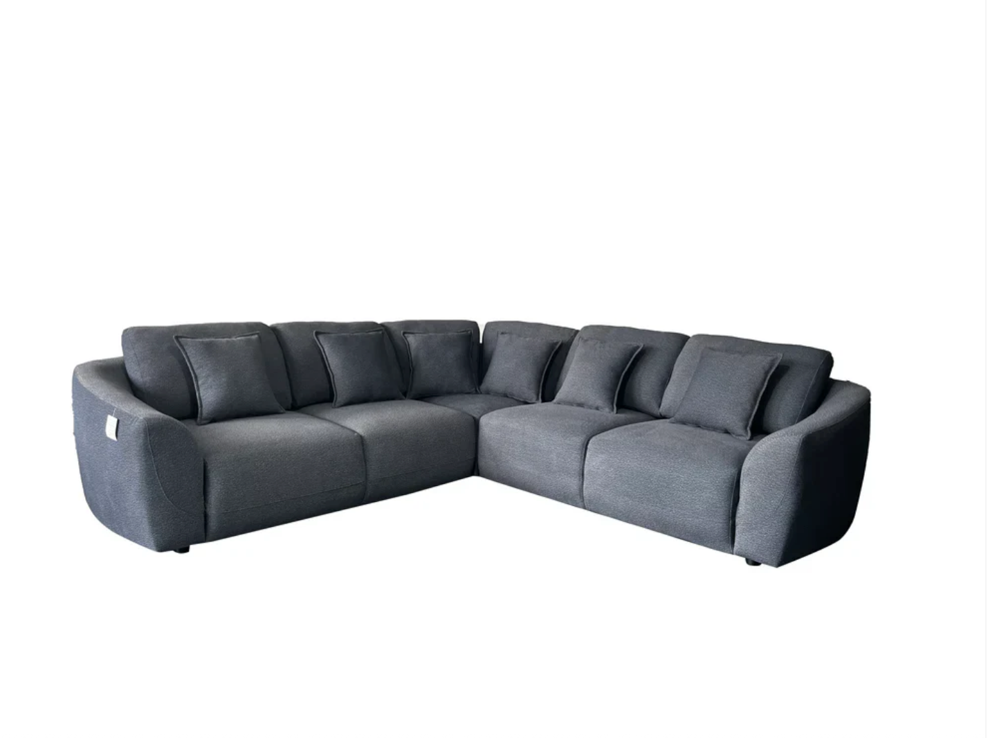 Bronte 5 Seater Modular Corner Grey