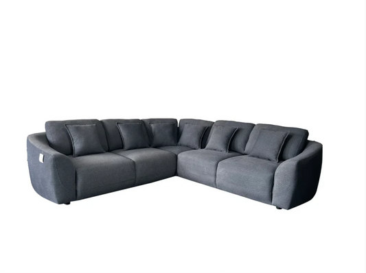 Bronte 5 Seater Modular Corner Grey