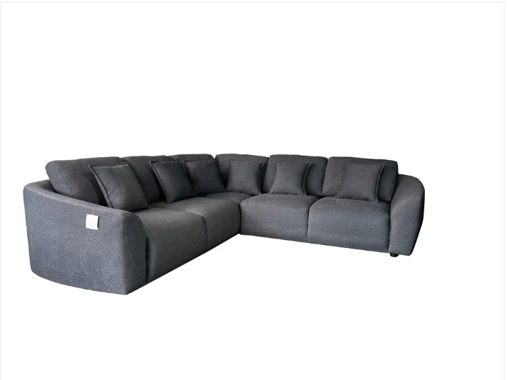 Bronte 5 Seater Modular Corner Grey