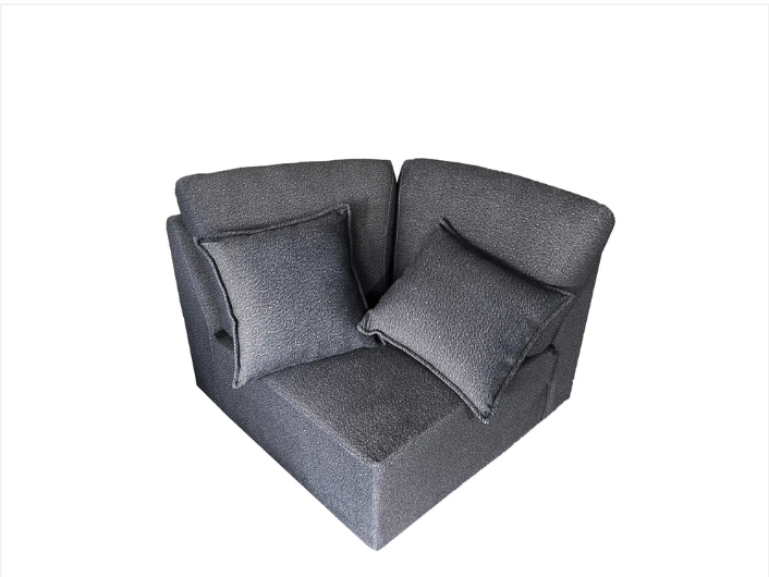 Bronte 5 Seater Modular Corner Grey