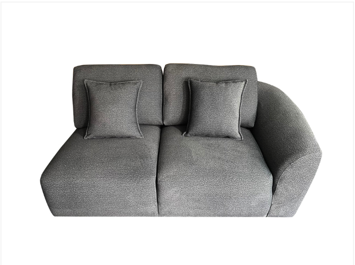 Bronte 5 Seater Modular Corner Grey