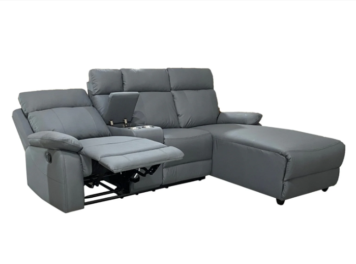 Serenova Grey Recliner L Shape Corner Sofa