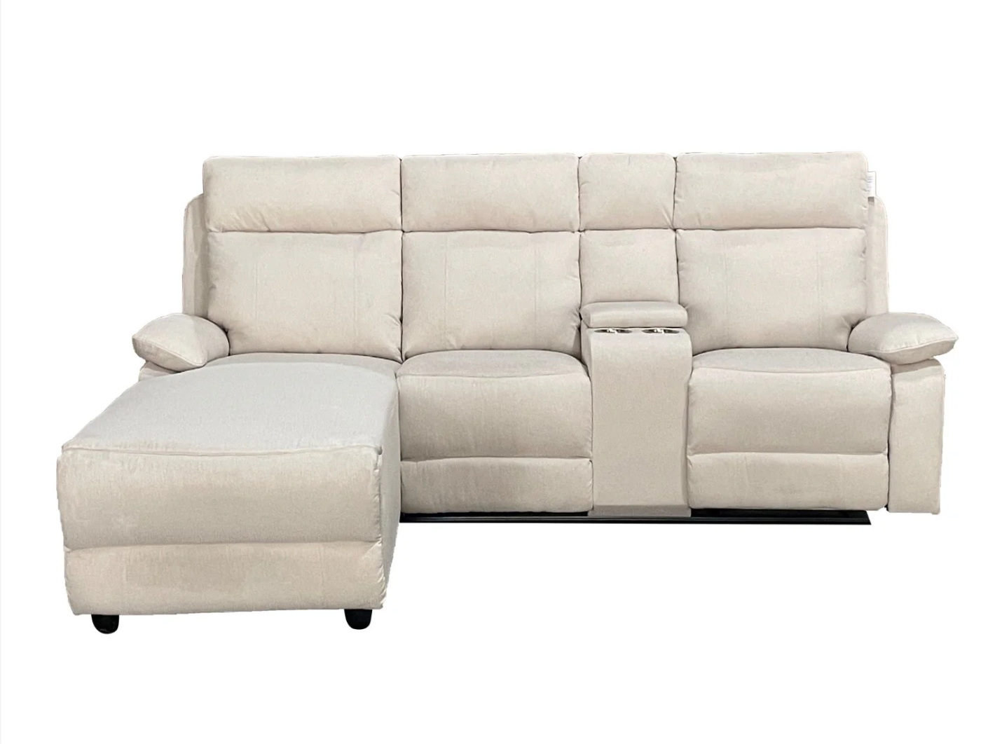 Serenova White Recliner L Shape Corner Sofa