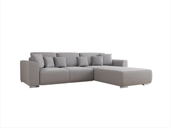 Gusto Corner Sofa Bed Grey or Beige