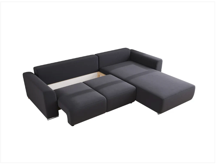 Gusto Corner Sofa Bed Grey or Beige