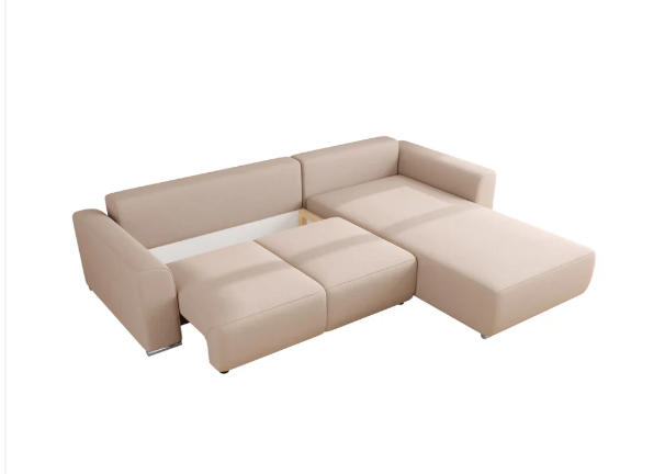 Gusto Corner Sofa Bed Grey or Beige