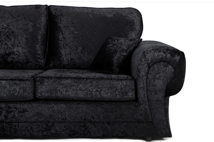 Tangent Large Corner 2C2 Sofa Black Shimmer