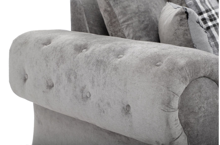 Verona Scatter Back Large Corner Sofa Bed Grey