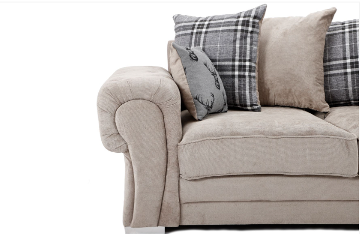 Verona Scatter Back 2C2 Corner Sofa in Mink