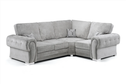 Verona Full Back Right Hand Corner 2C1 Sofa Grey