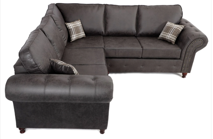 Oakland Large Corner 2C2 Sofa Charcoal
