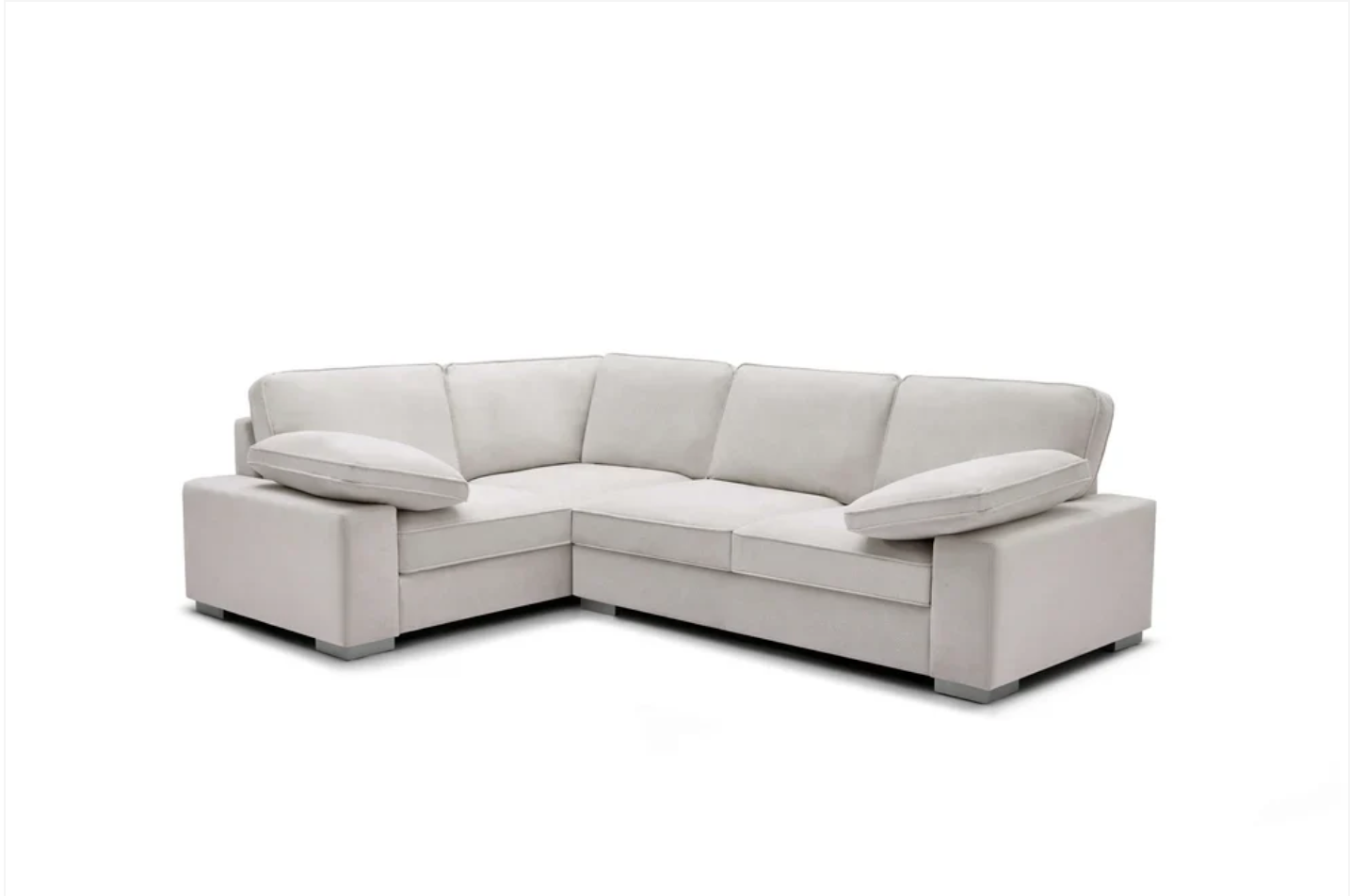 Ascot Left Hand Corner Sofa - Linen Cream