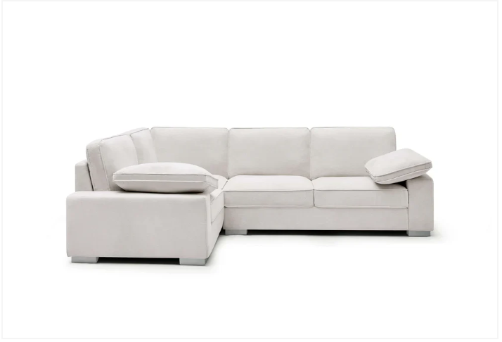 Ascot Left Hand Corner Sofa - Linen Cream