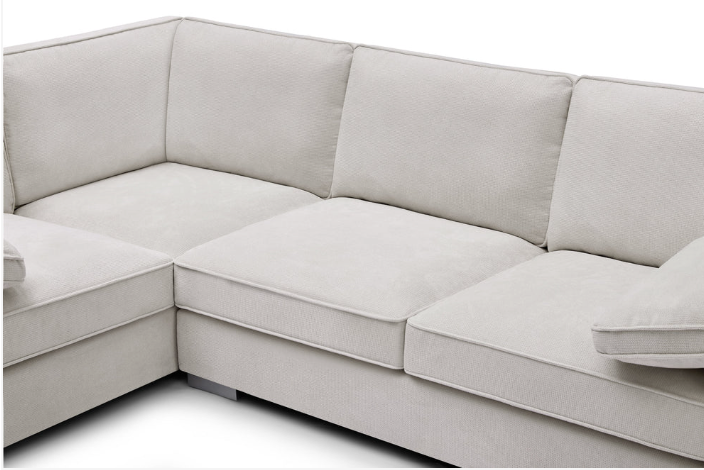 Ascot Left Hand Corner Sofa - Linen Cream
