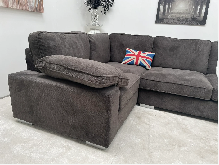 Ascot Left Hand Corner Sofa - Linen Grey